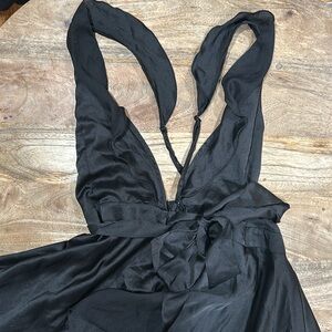 NASTY GAL black satin dress, size 6